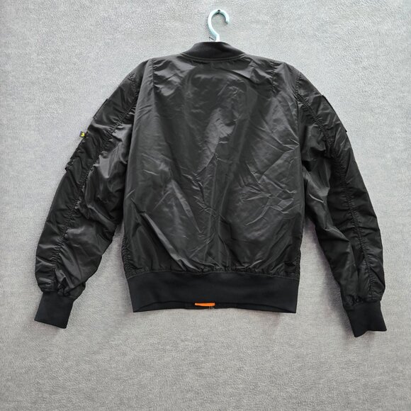 VINTAGE Alpha Industries Men Jacket M Flight Flyer MA1 Intermediate Twitch - Picture 8 of 14